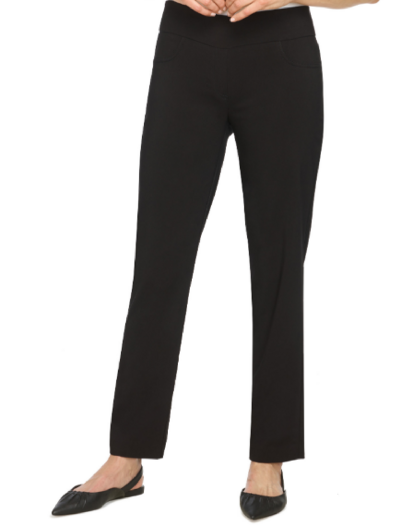 Ruby Road Ruby Rd Black Tech Twill Pull On Pant