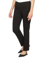 Ruby Road Ruby Rd Black Tech Twill Pull On Pant