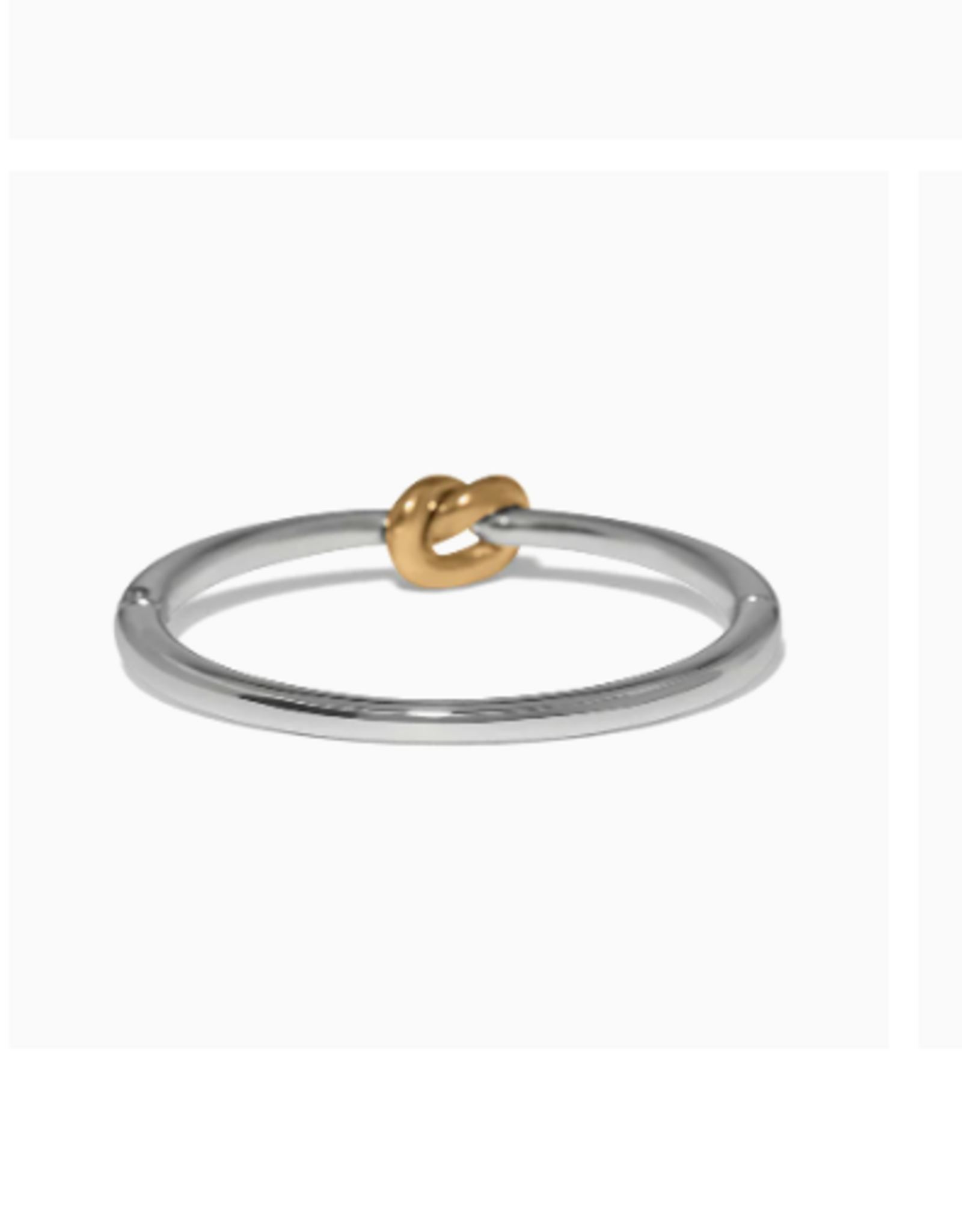 Brighton Brighton  Interlok Single Knot 2 Tone Silver Hinged Bracelet