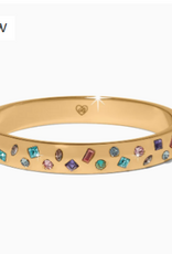 Brighton Brighton  Love Messages Gold Hinged Bangle Bracelet