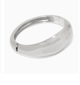Brighton Brighton  Cascade Lumina Silver Hinged Bracelet