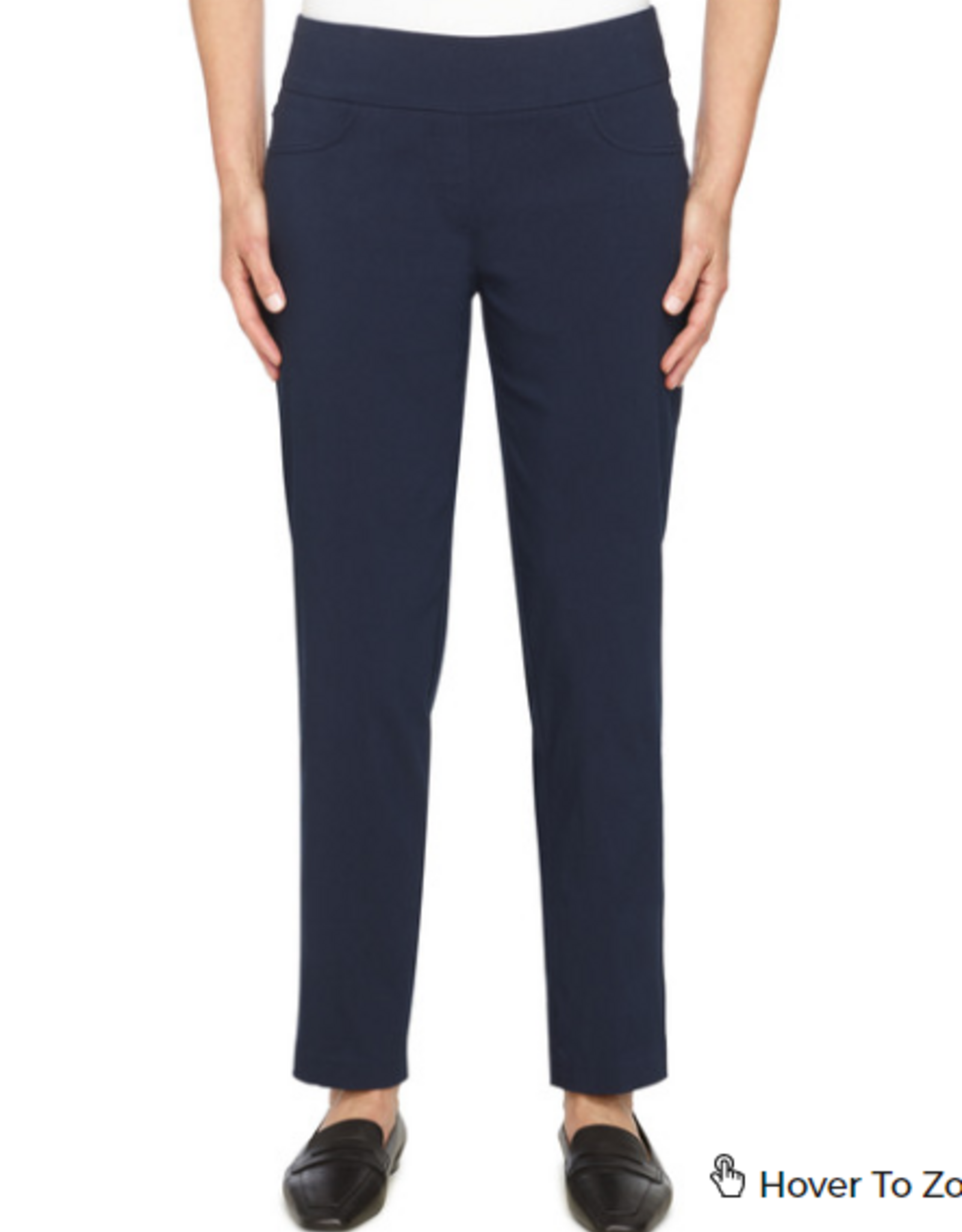 Ruby Rd Ruby Rd Navy Tech Twill Pull On Pant
