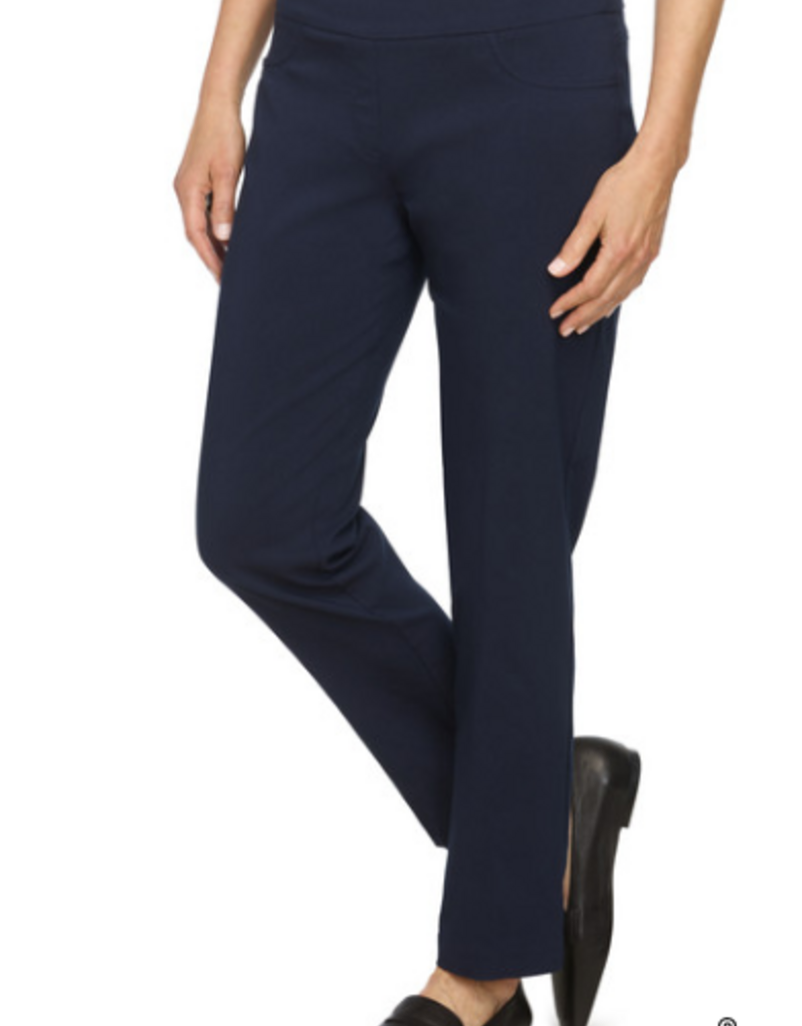 Ruby Rd Ruby Rd Navy Tech Twill Pull On Pant