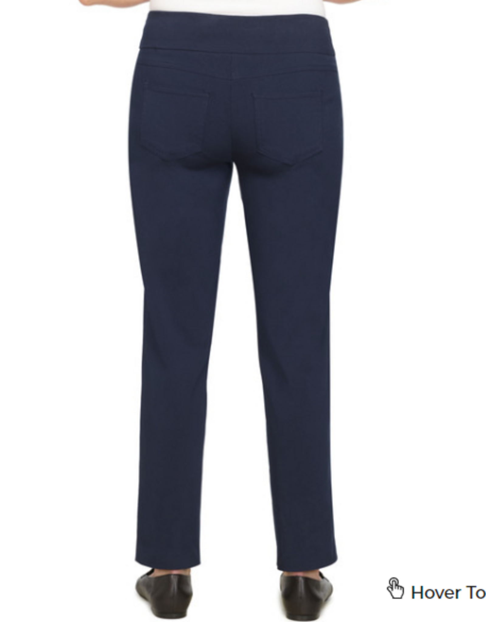 Ruby Rd Ruby Rd Navy Tech Twill Pull On Pant