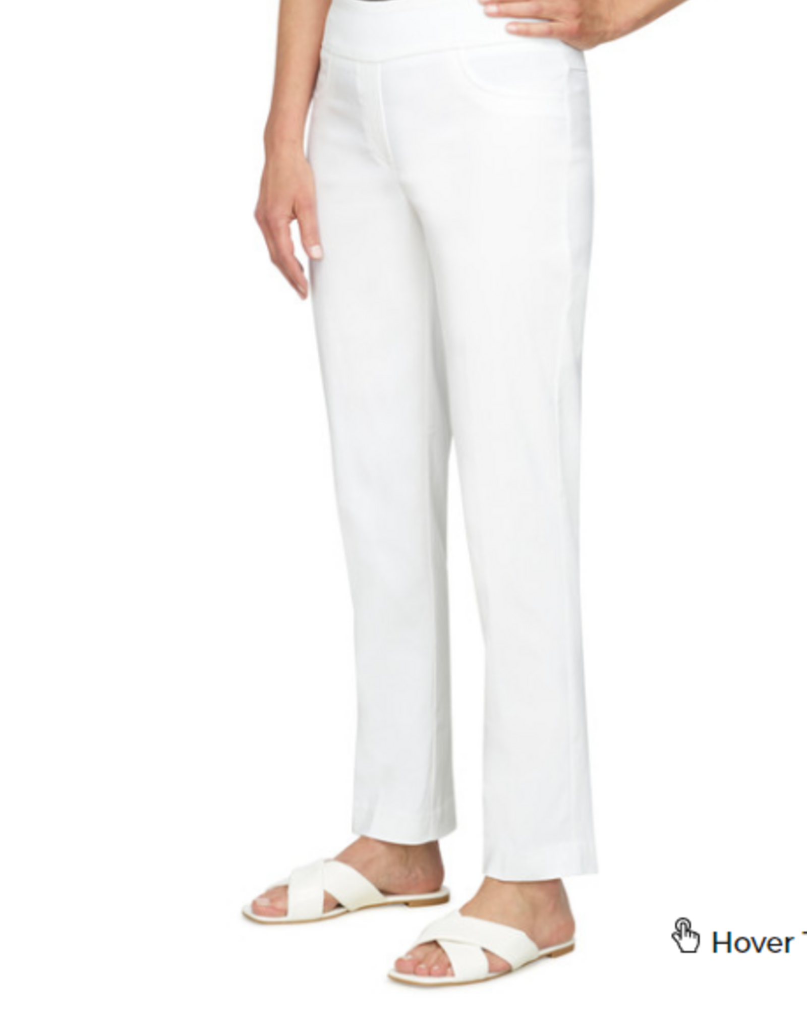 Ruby Road Ruby Rd White Tech Twill Pull On Pant