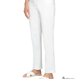 Ruby Road Ruby Rd White Tech Twill Pull On Pant