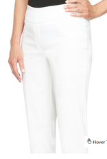 Ruby Road Ruby Rd White Tech Twill Pull On Pant