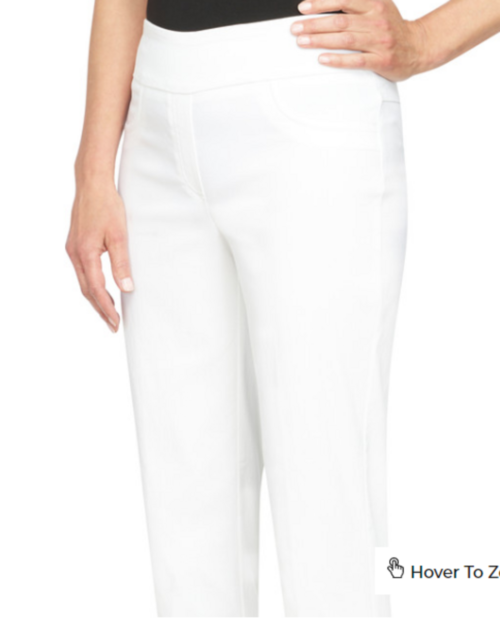 Ruby Road Ruby Rd White Tech Twill Pull On Pant