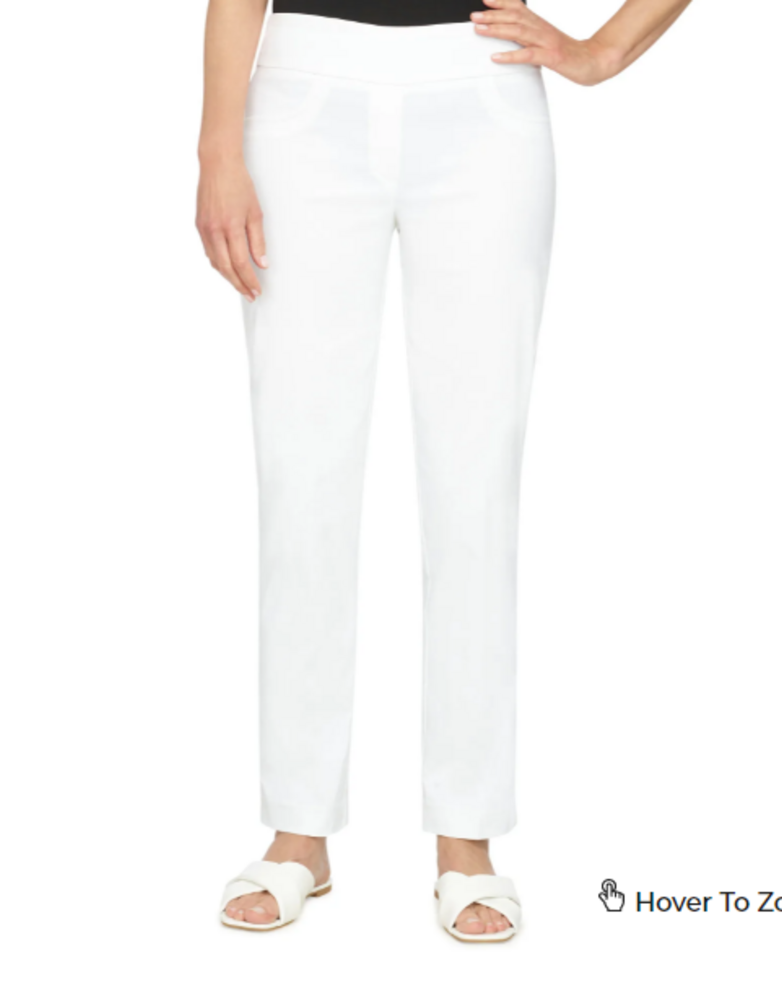 Ruby Road Ruby Rd White Tech Twill Pull On Pant