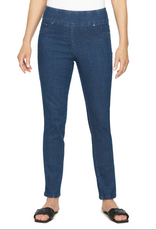 Ruby Rd Ruby Rd Dark Indigo Pull On Denim Pant