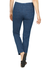 Ruby Rd Ruby Rd Dark Indigo Pull On Denim Pant