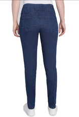 Ruby Rd Ruby Rd 99903 Petite Dark Indigo Pull On Denim Pant
