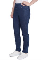 Ruby Rd Ruby Rd 99903 Petite Dark Indigo Pull On Denim Pant