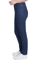 Ruby Rd Ruby Rd 99903 Petite Dark Indigo Pull On Denim Pant