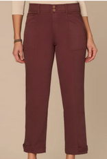 Democracy Democracy High Rise Tapered Utility Pant with Snap Hem