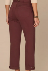 Democracy Democracy Cherry High Rise Tapered Utility Pant with Snap Hem