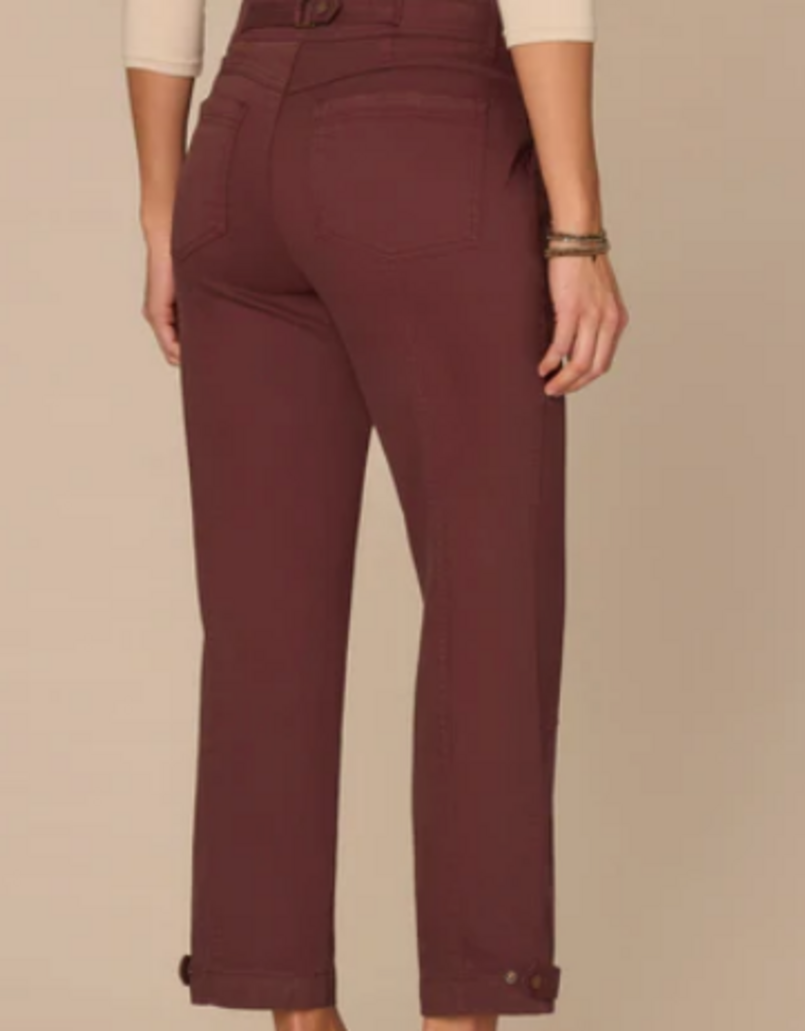Democracy Democracy High Rise Tapered Utility Pant with Snap Hem