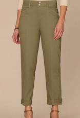 Democracy Democracy Lily Pad High Rise Tapered Utility Pant with Snap Hem