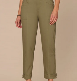 Democracy Democracy Lily Pad High Rise Tapered Utility Pant with Snap Hem