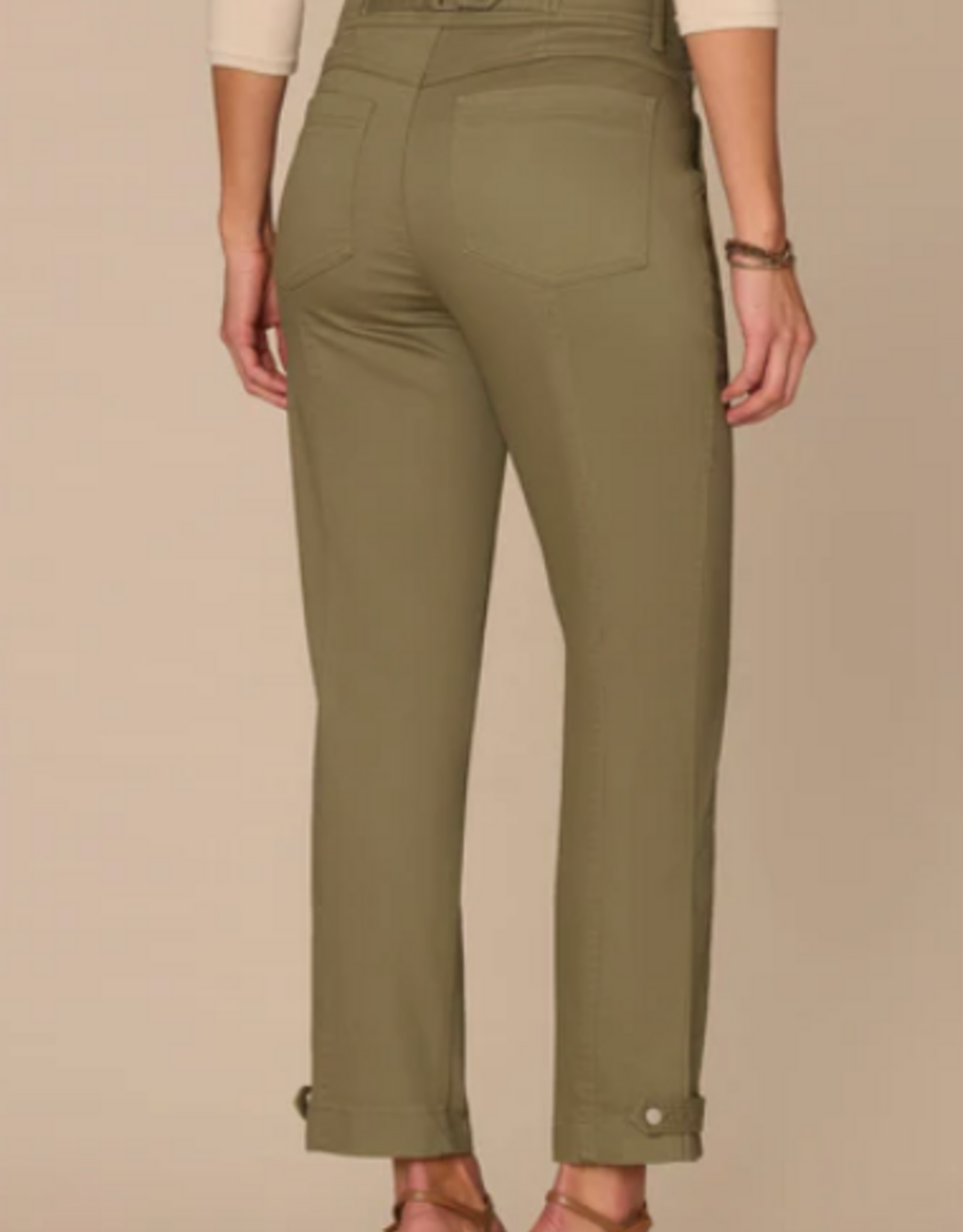 Democracy Democracy Lily Pad High Rise Tapered Utility Pant with Snap Hem