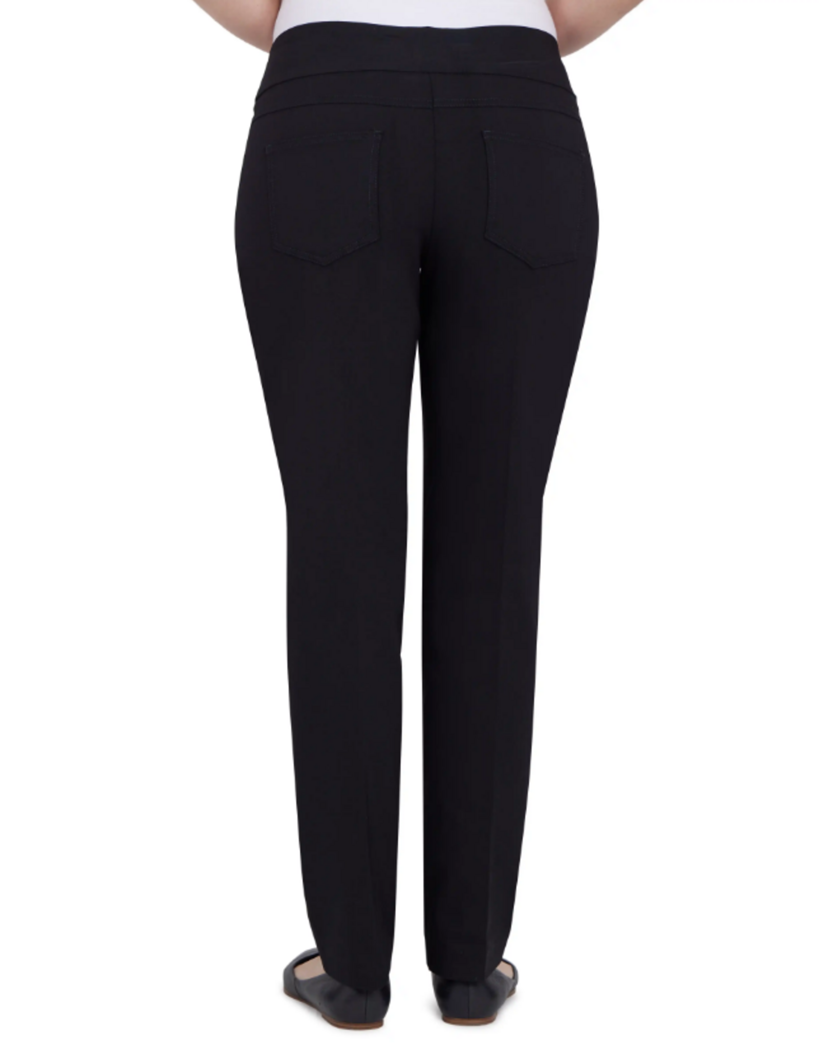Ruby Rd Ruby Rd Black Petite Tech Twill Pull-On Pant