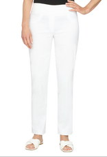 Ruby Rd Ruby Rd White Petite Tech Twill Pull-On Pant