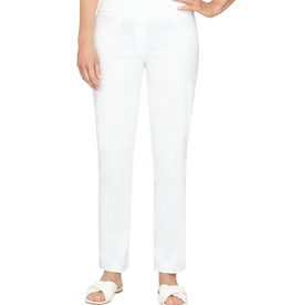 Ruby Rd Ruby Rd White Petite Tech Twill Pull-On Pant
