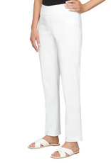 Ruby Rd Ruby Rd White Petite Tech Twill Pull-On Pant