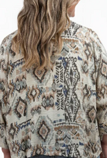 Shannon Passero Shannon Passero Monochrome Mix Open Front Karol Cardigan