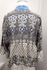 Shannon Passero Shannon Passero Soul Flower Mix Print Open Front  3/4 Sleeve Cardigan