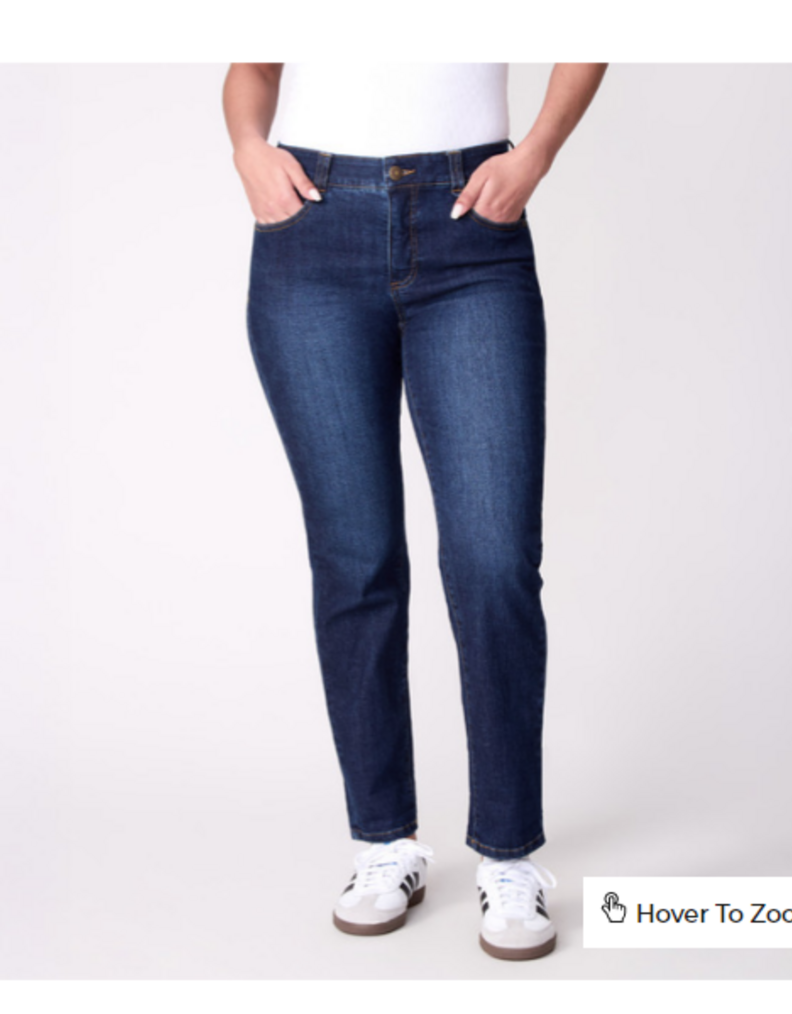 Ruby Rd Ruby Rd Dark Indigo  Comfort Stretch Slim Fit Jeans