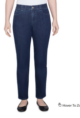 Ruby Rd Ruby Rd Dark Indigo  Comfort Stretch Slim Fit Jeans