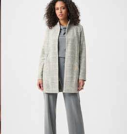 Joseph Ribkoff Joseph Ribkoff Jacquard Plaid A-line Coat Style
