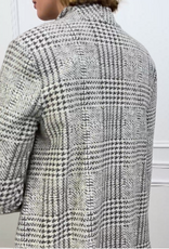 Joseph Ribkoff Joseph Ribkoff  Jacquard Plaid A-line Coat Style