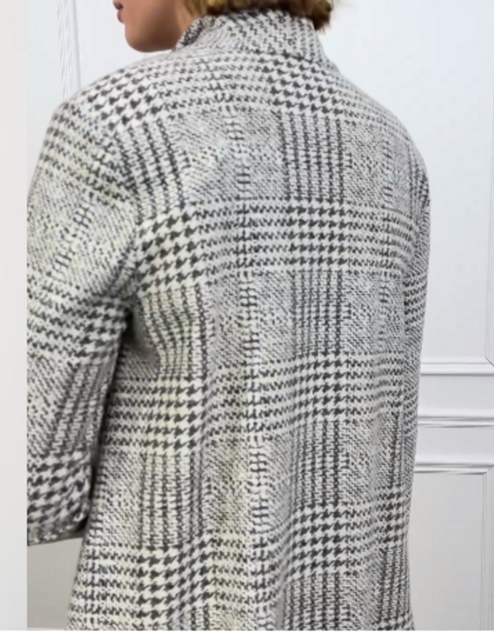 Joseph Ribkoff Joseph Ribkoff  Jacquard Plaid A-line Coat Style