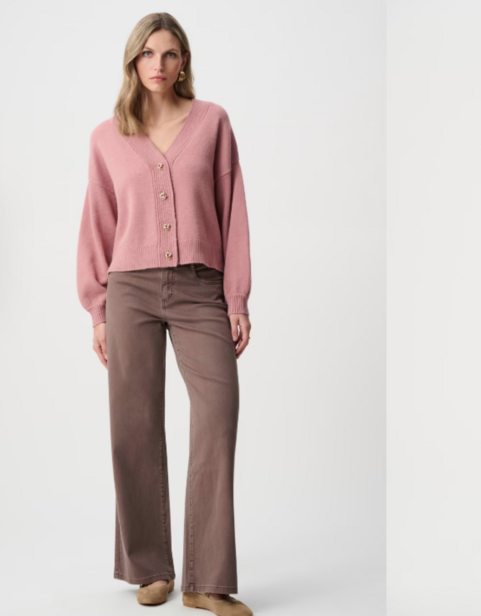 Joseph Ribkoff Joseph Ribkoff  Mink Mid-rise Casual Trousers