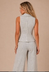 Kylie Paige Kylie Paige Layla Stripe Linen Sleeveless Top