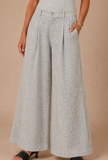 Kylie Paige Kylie Paige Elsie  Stripe Linen Trouser Wide Leg Pant
