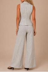 Kylie Paige Kylie Paige Elsie  Stripe Linen Trouser Wide Leg Pant