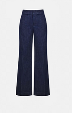 Joseph Ribkoff Joseph Ribkoff Dark Denim Blue High-Waisted Trousers