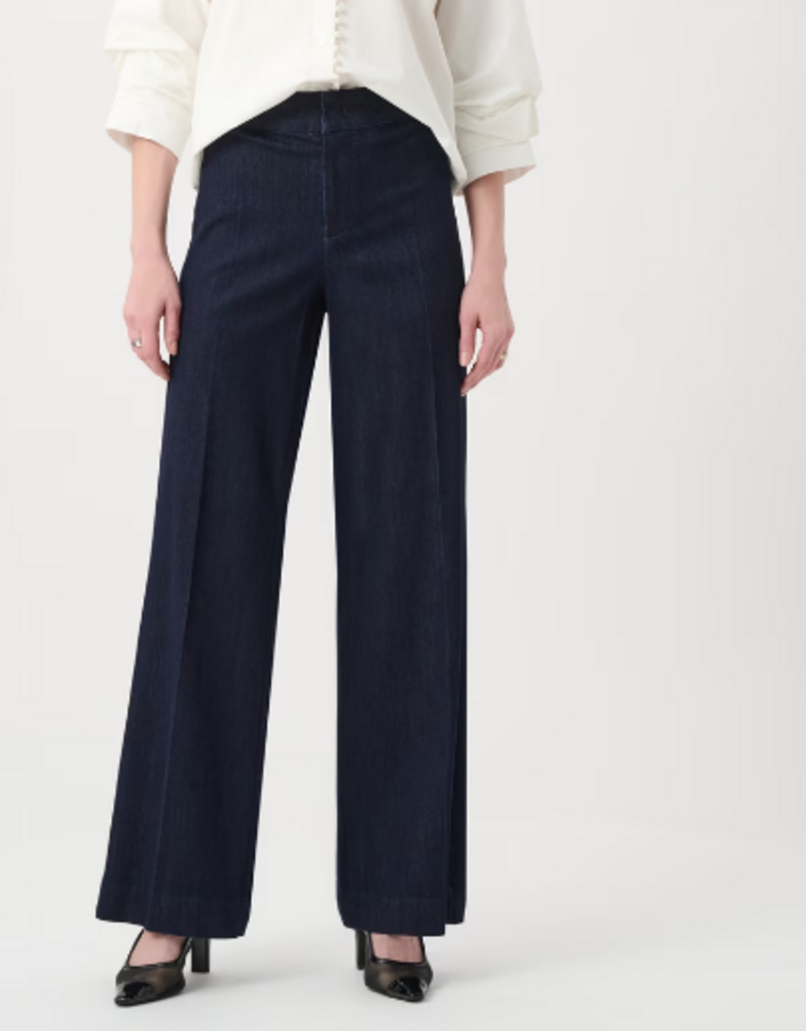 Joseph Ribkoff Joseph Ribkoff Dark Denim Blue High-Waisted Trousers