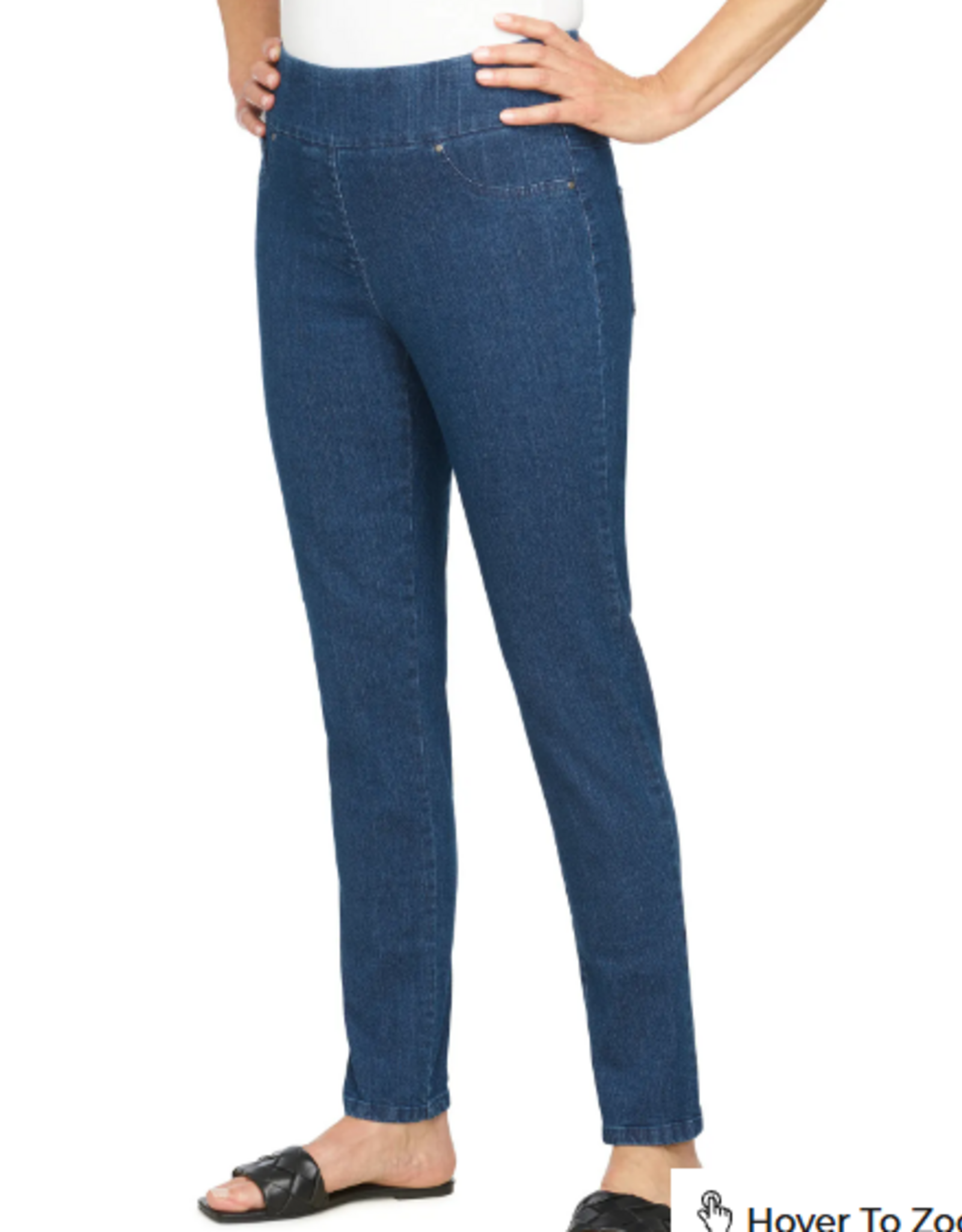 Ruby Rd Ruby Rd 99403 Indigo Pull On Denim Pant