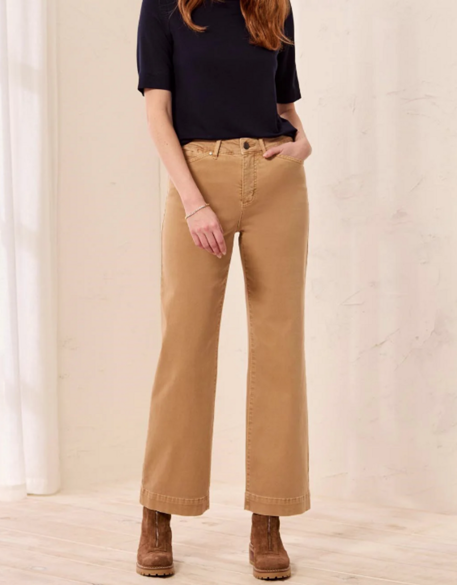 Tribal Tribal Sesame Comfort Stretch Wide Leg Pull-On Jean