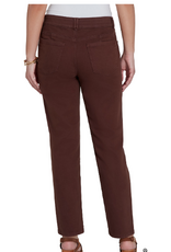 Ruby Rd Ruby Rd Dark Chocolate Petite Women's Soft Stretch Slim Fit Color Denim Jeans