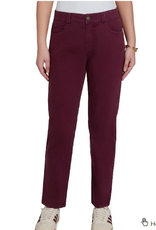 Ruby Rd Ruby Rd Dark Fig Women's Soft Stretch Slim Fit Color Denim Jeans
