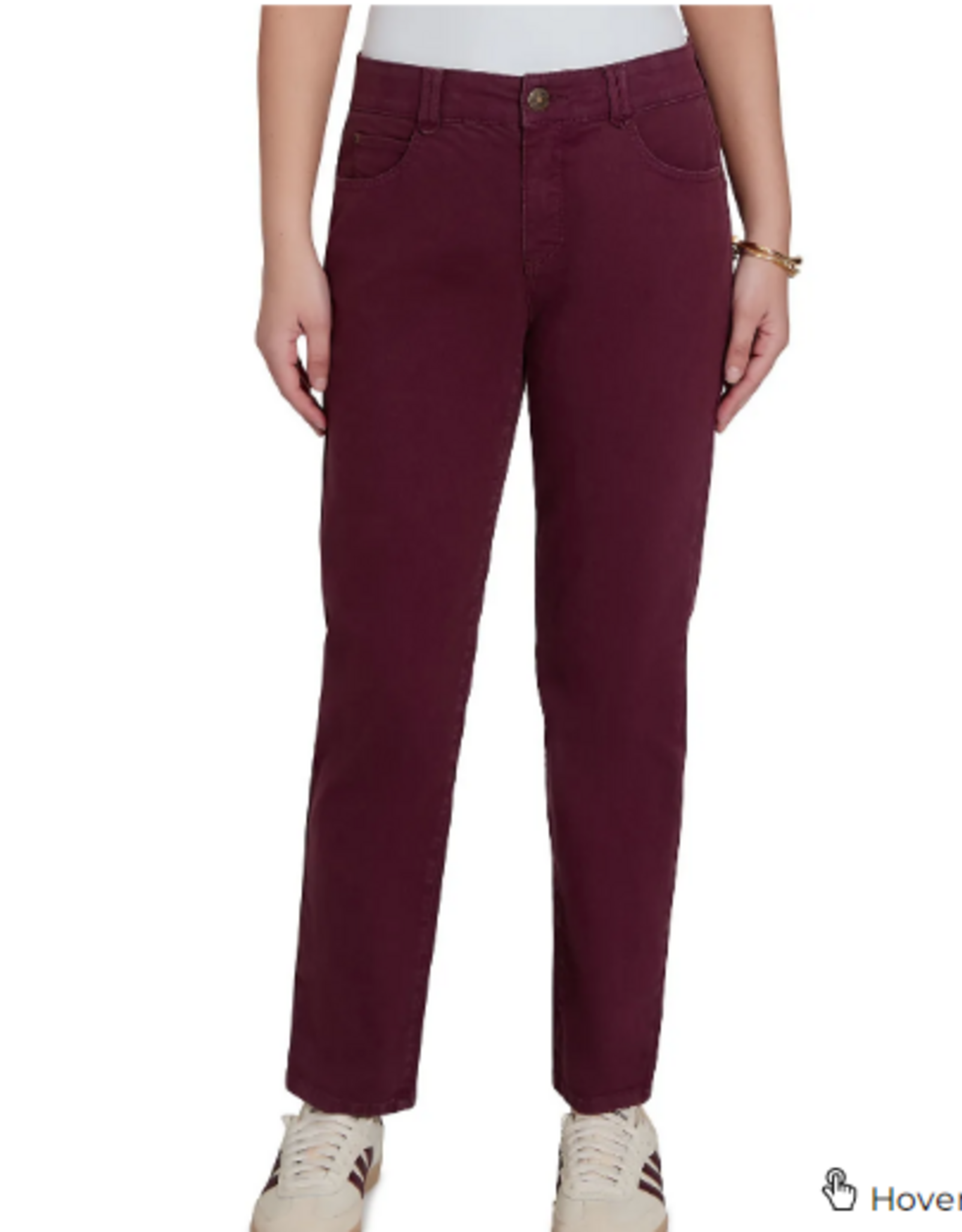 Ruby Rd Ruby Rd Dark Fig Women's Soft Stretch Slim Fit Color Denim Jeans