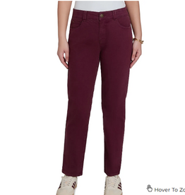 Ruby Rd Ruby Rd Dark Fig Women's Soft Stretch Slim Fit Color Denim Jeans