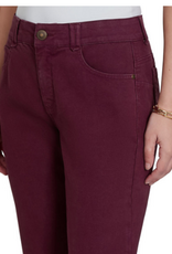 Ruby Rd Ruby Rd Dark Fig Women's Soft Stretch Slim Fit Color Denim Jeans