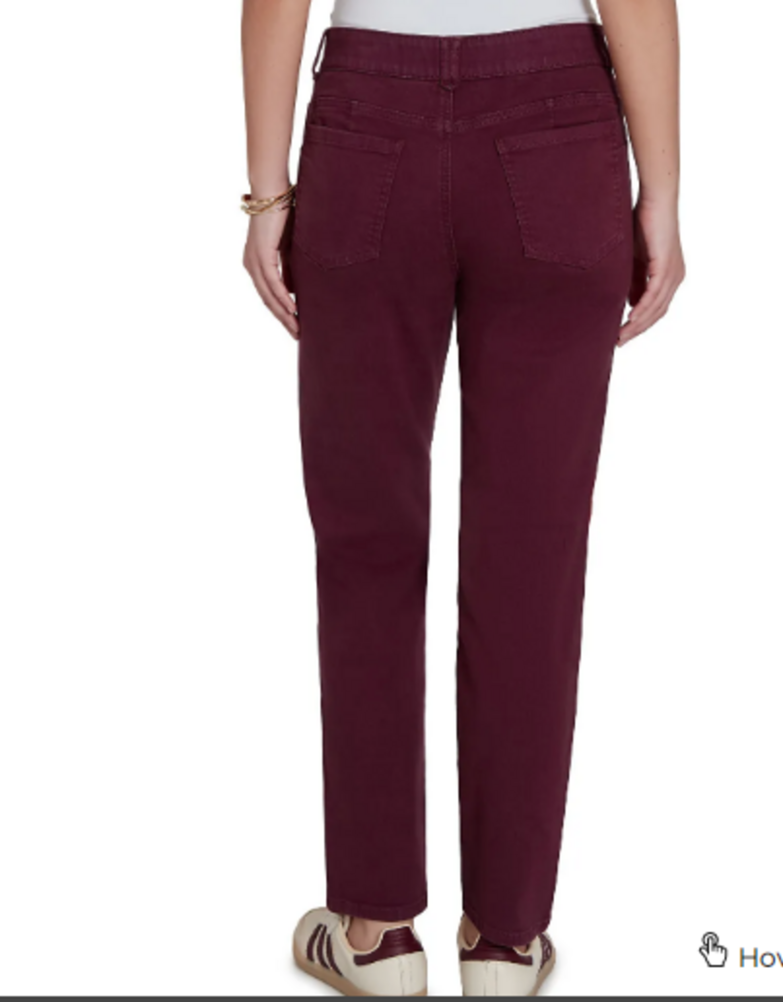 Ruby Rd Ruby Rd Dark Fig Women's Soft Stretch Slim Fit Color Denim Jeans