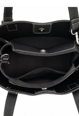 MC Handbags Corp. Coronet 59031 Grey Contrast Stitch Multi Pocket Satchel